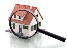 House with magnifying glass