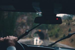 Car in Rain