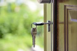 Keys in Home Door