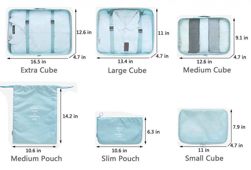 Packing Cubes sizing KennCo Insurance