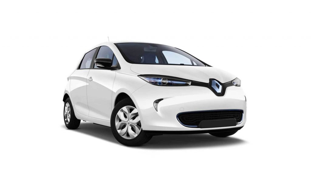 Renault Zoe in white