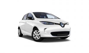 Renault Zoe in white