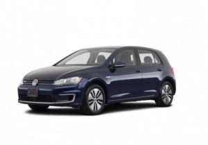 Volkswagen e golf in blue