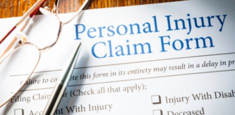 Personal injury claim form