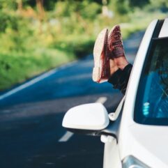 Car with Man chilling