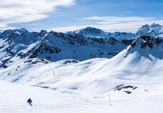 Skiing in Val d'Isere, France