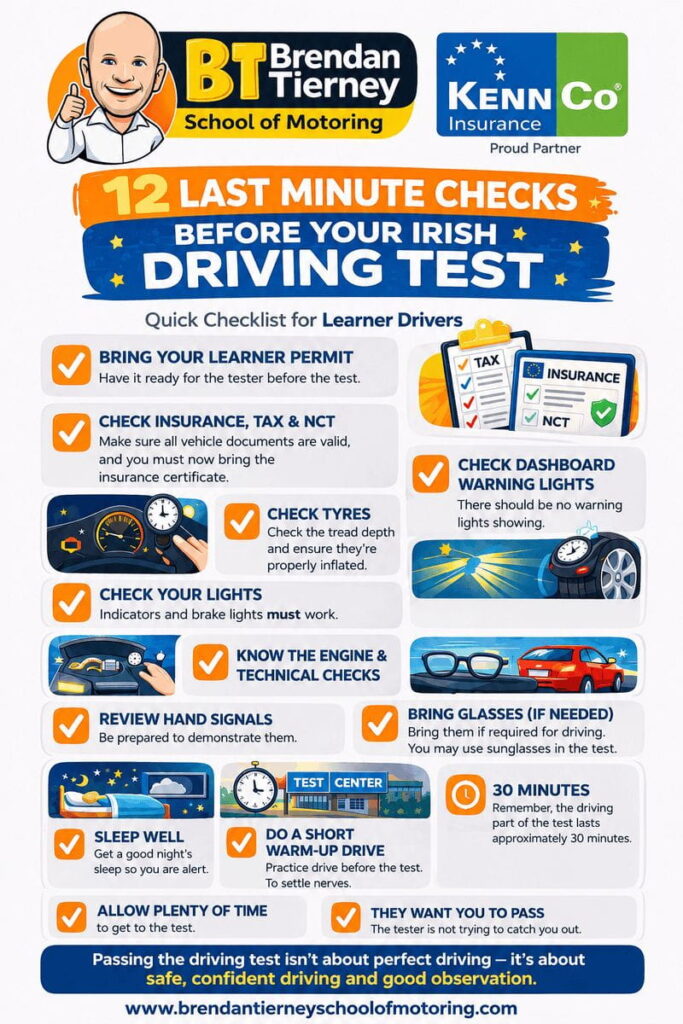 12 Last-Minute Checks Before Your Irish Driving Test